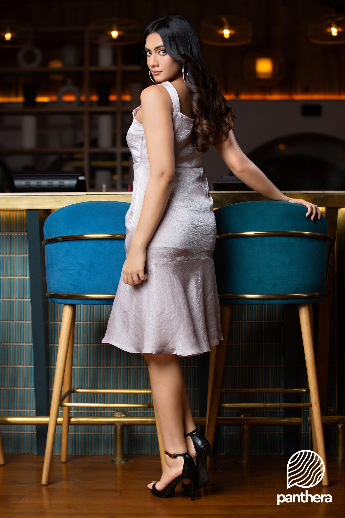 Silver Shine Party Wear Dress