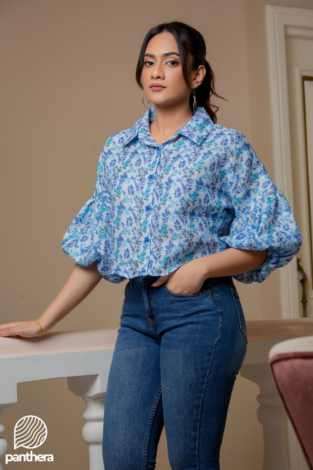 Casual Balloon Sleeve Top