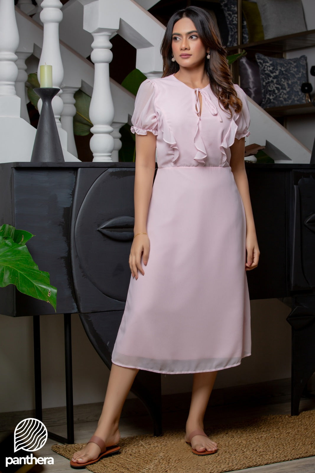 Frill Detail Casual Dress