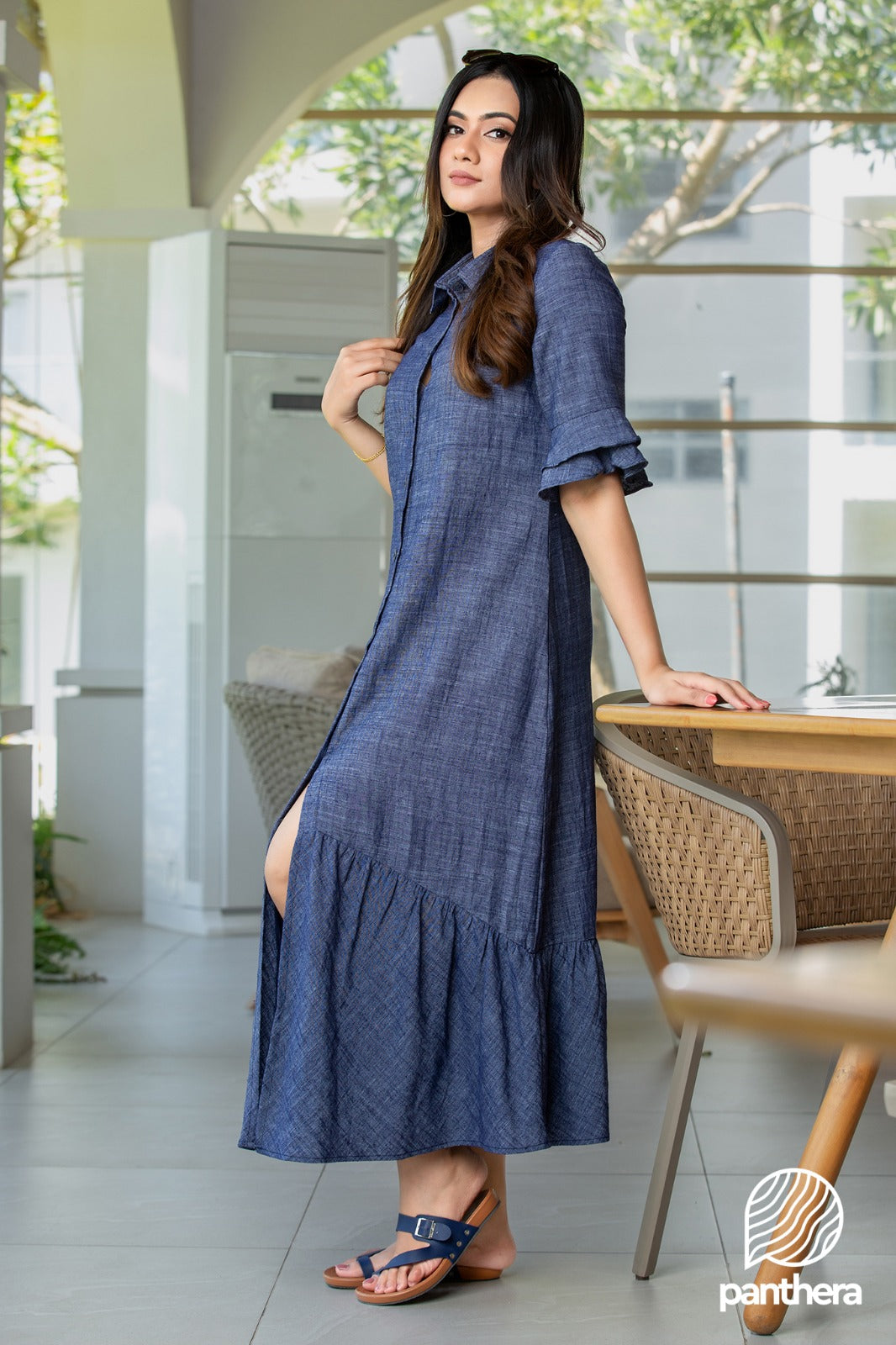 Front Open Maxi Dress