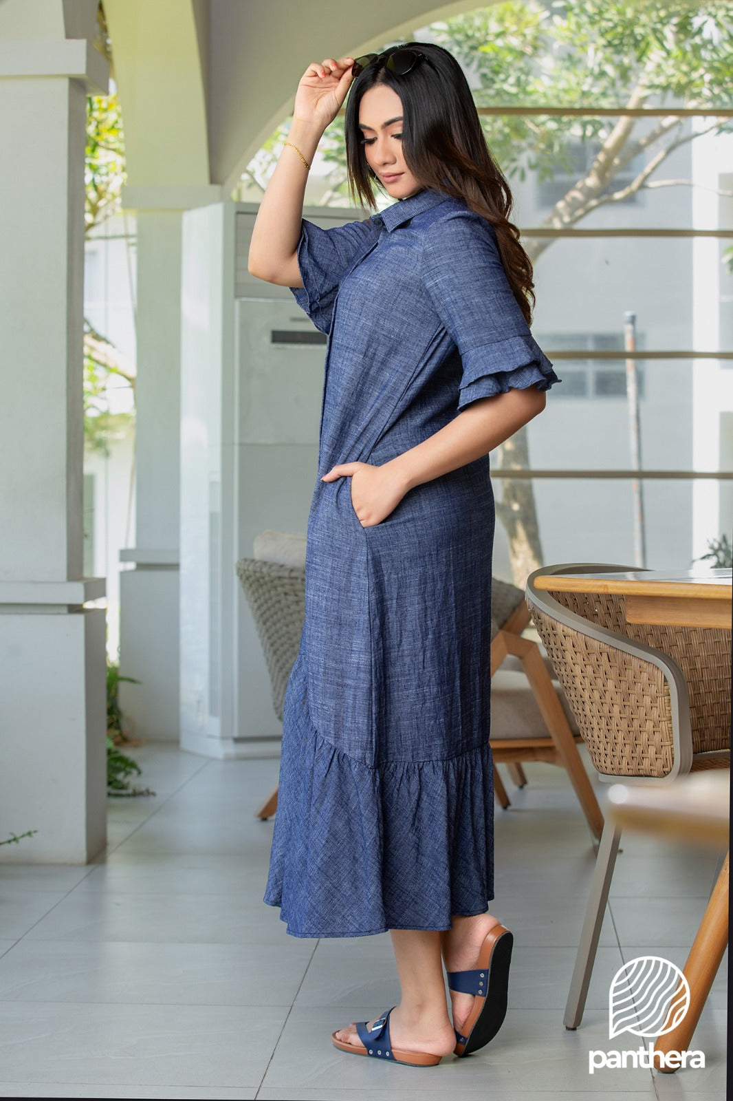 Front Open Maxi Dress