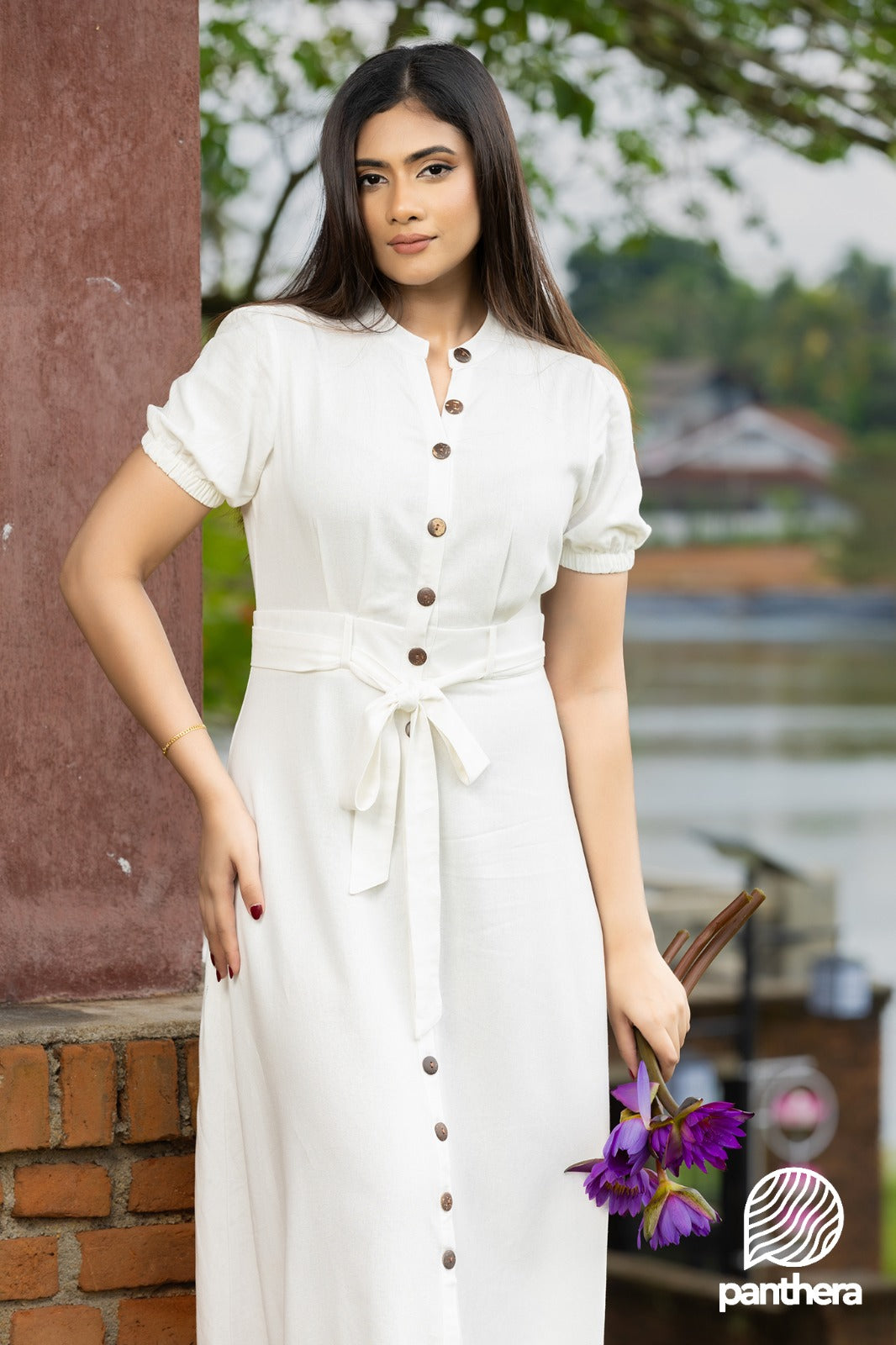 Off White Casual Maxi Dress