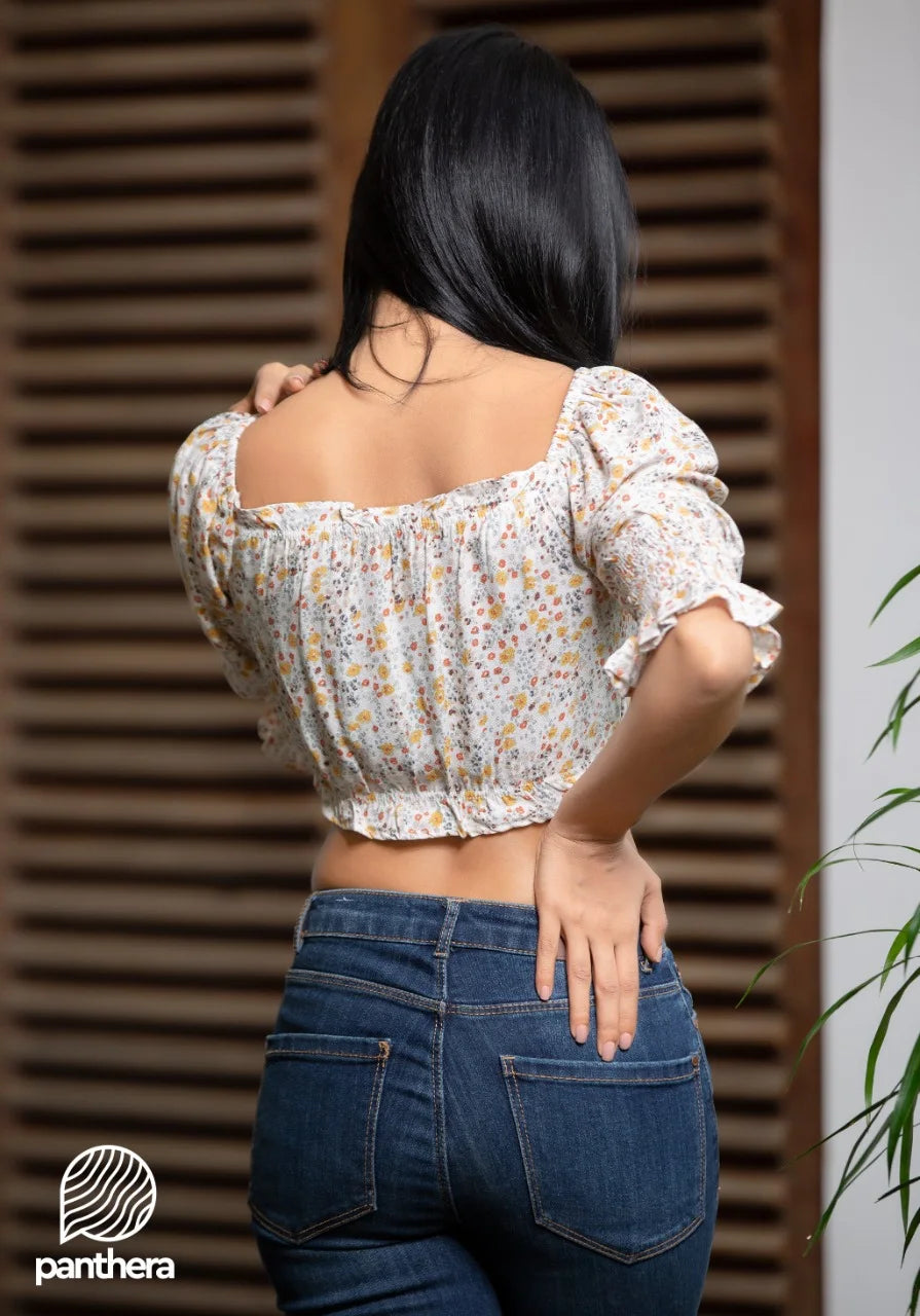 Floral Printed Crop Top