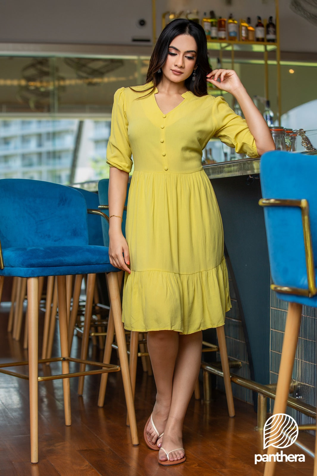 Frill Detail Casual Dress