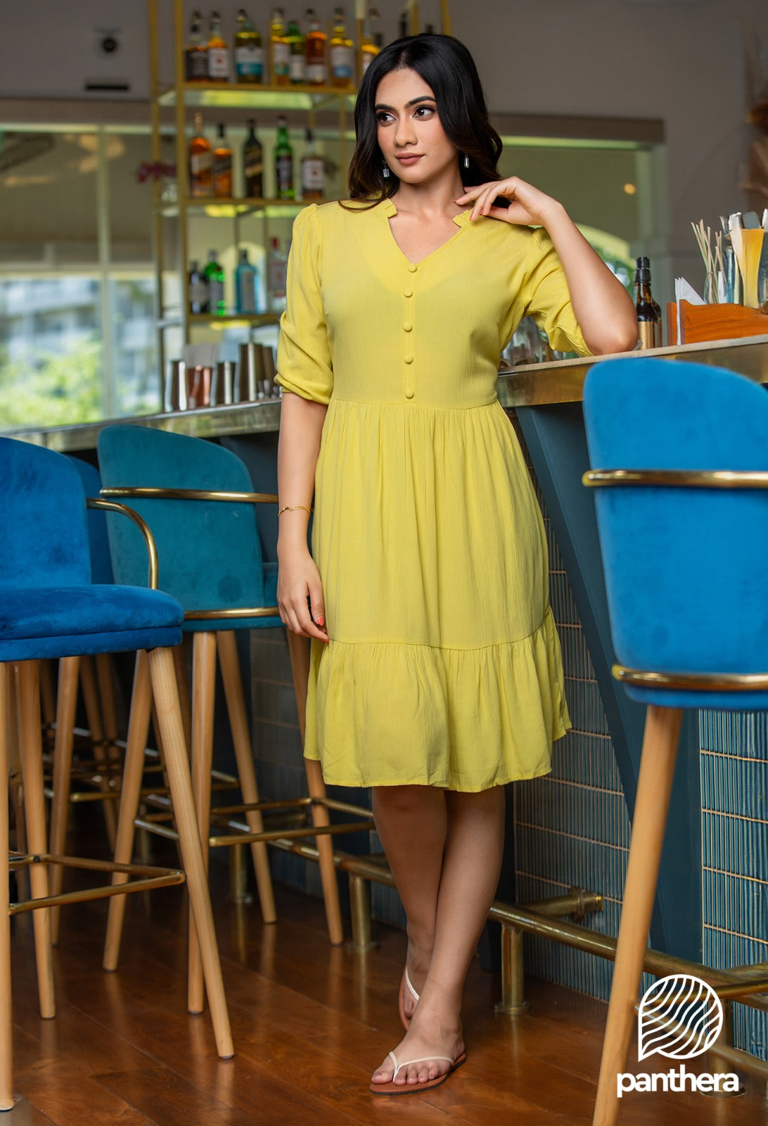 Frill Detail Casual Dress