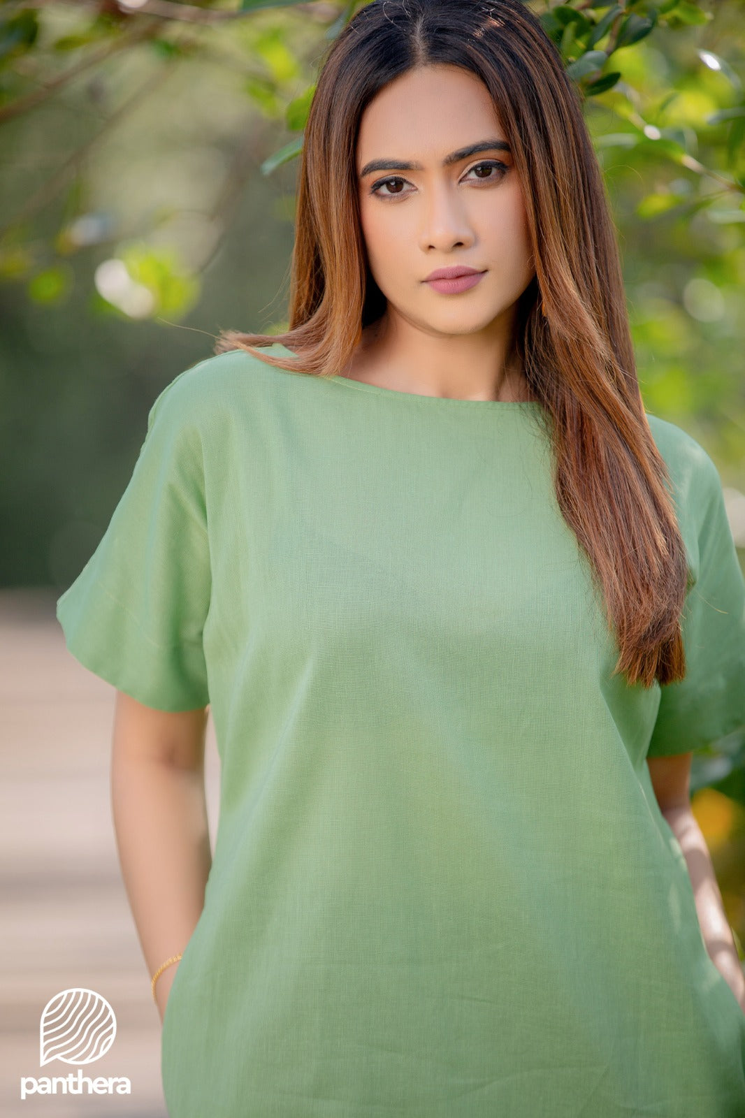Casual Linen Midi Dress
