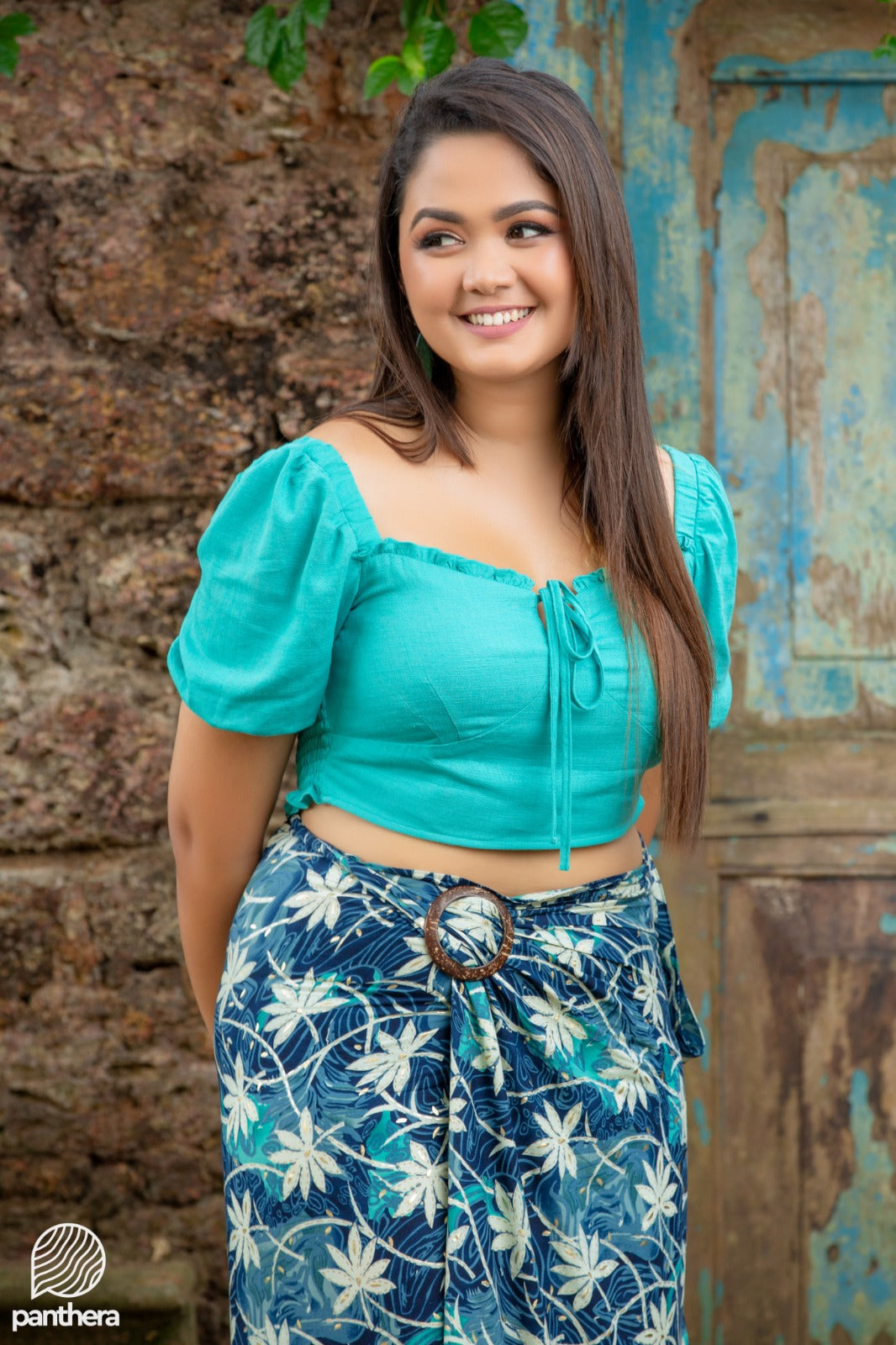 Abstract Flower Print Lungi