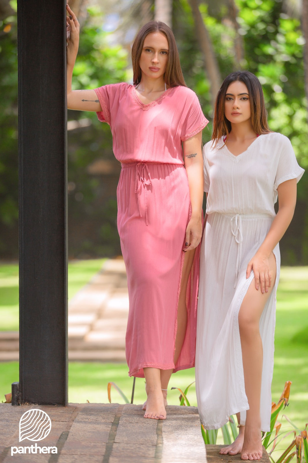 Lace Detail Beach Wear Maxi Dress