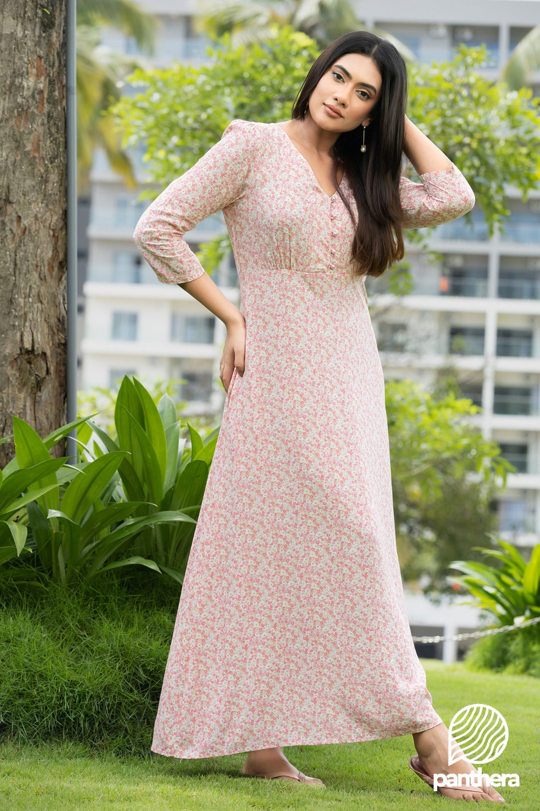Floral Printed Casual Maxi