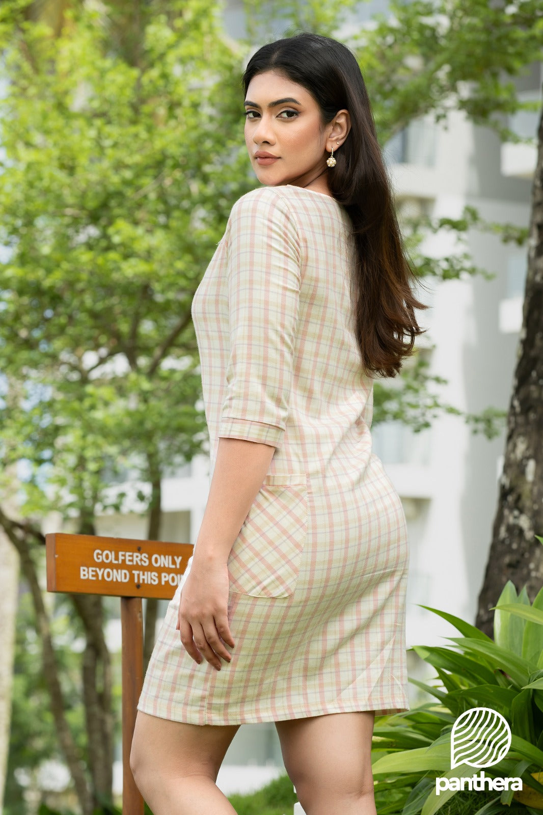 Check Short Dress
