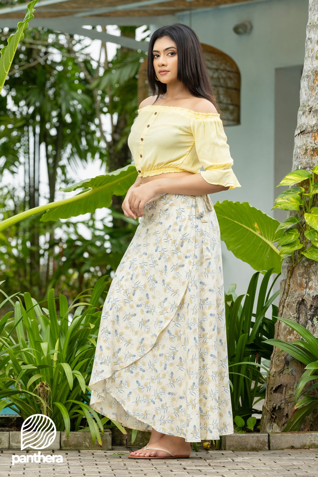 Floral Wraparound Skirt