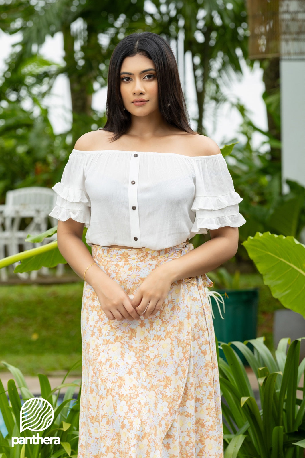 Floral Wraparound Skirt