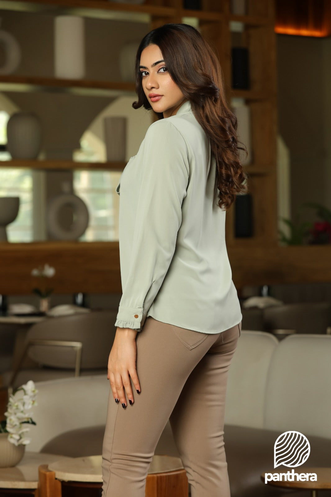 Serene Tie-Neck Blouse