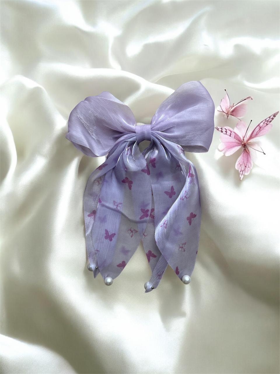 Bowknot Butterfly Printed Hairpin