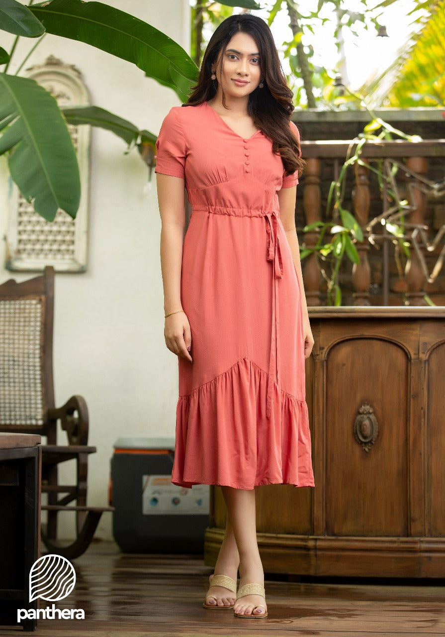 Frill Detailed Casual Dress