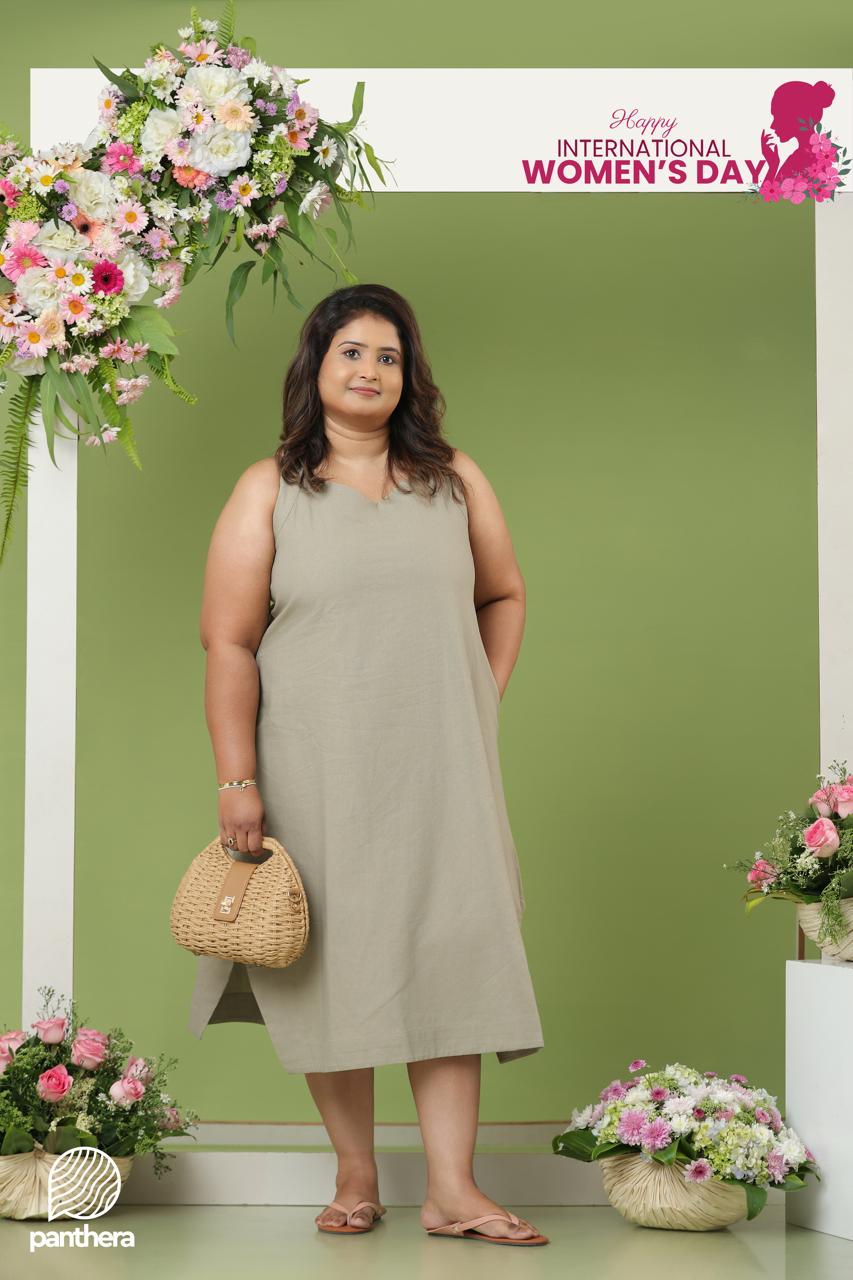 Sage Pocketed Trapeze Dress&nbsp;