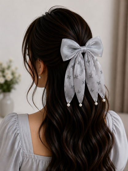 Bowknot Butterfly Printed  Hairpin