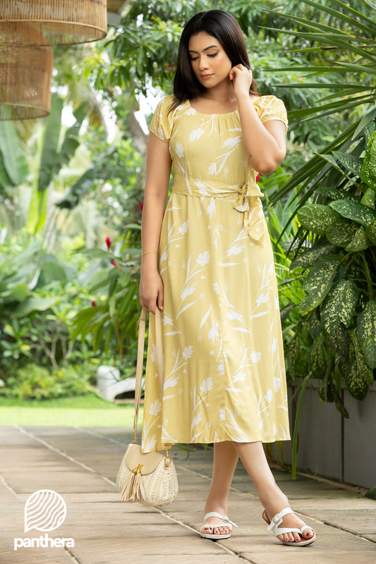 Floral Printed Casual Dress