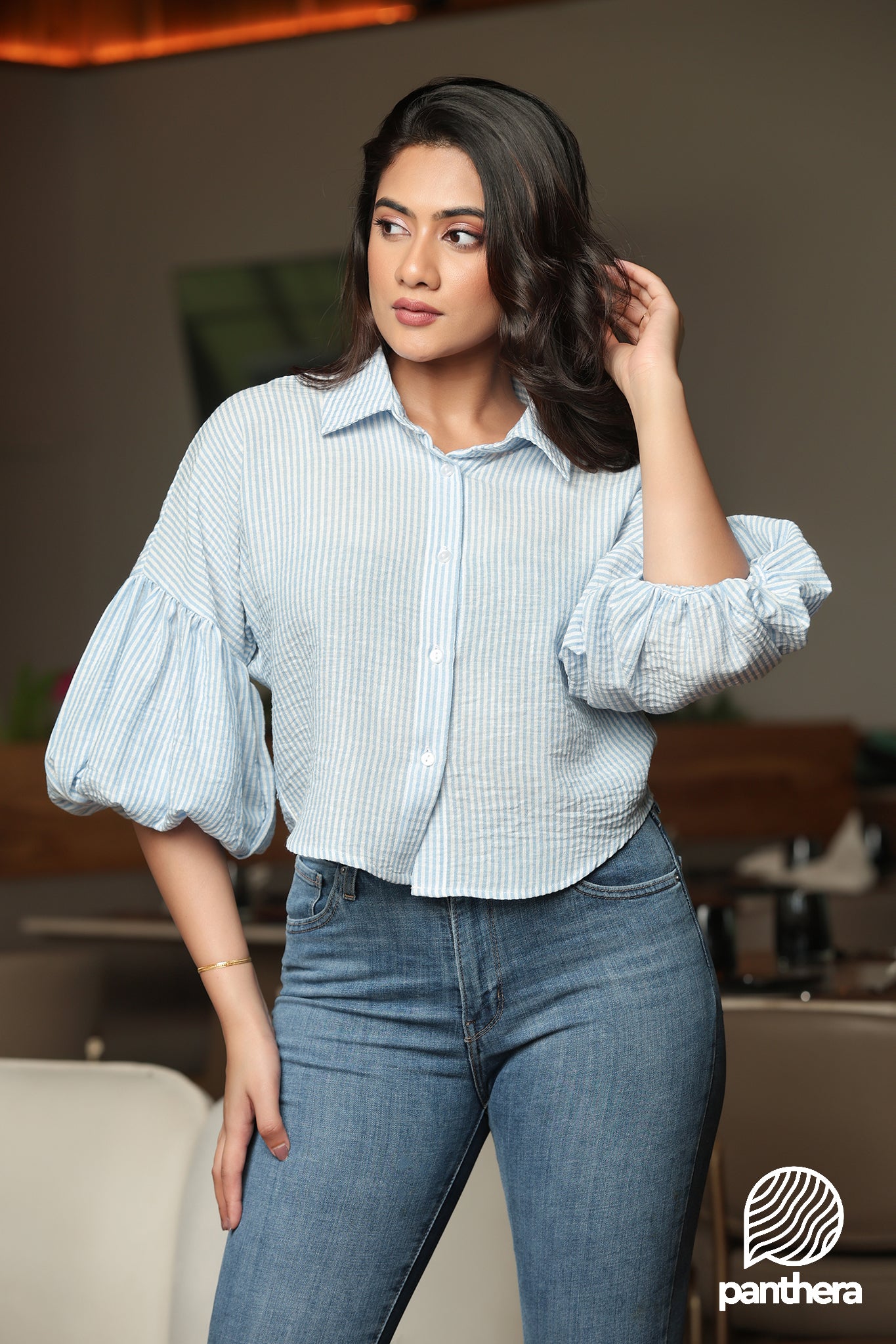 Balloon Sleeve Short Top