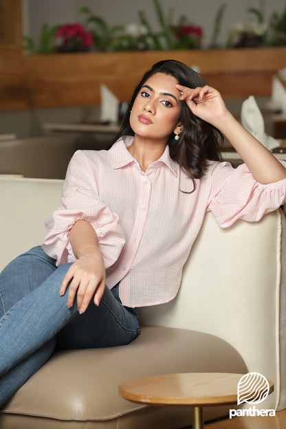 Balloon Sleeve Short Top