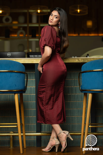 Balloon Sleeve Party wear Dress