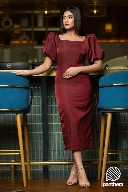 Balloon Sleeve Party wear Dress
