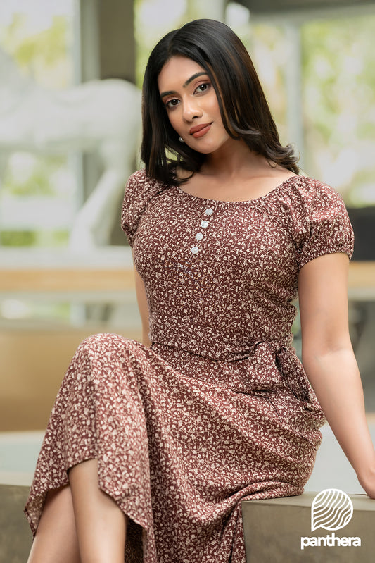 Floral Printed Casual Dress