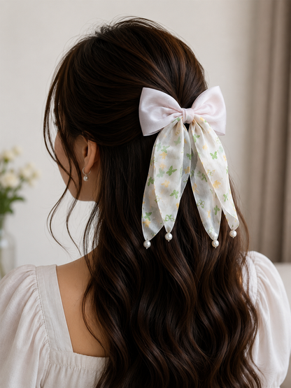 Bowknot Butterfly Printed  Hairpin
