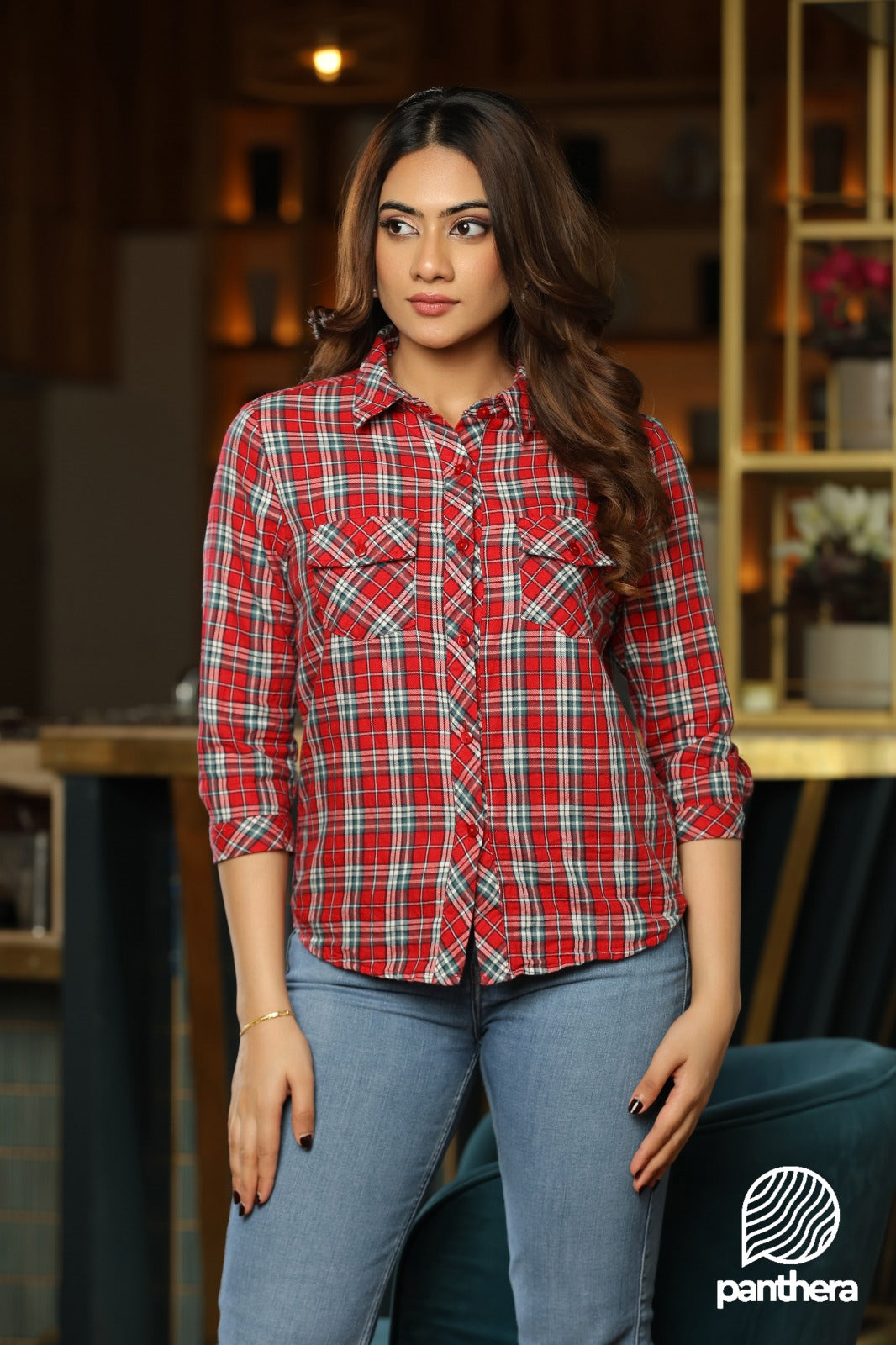 The Scarlet Grid Shirt