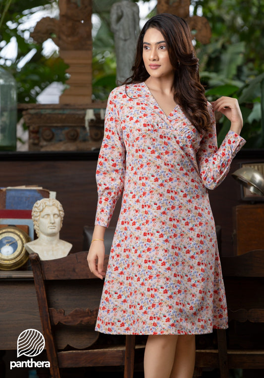 Casual Floral Printed Dress