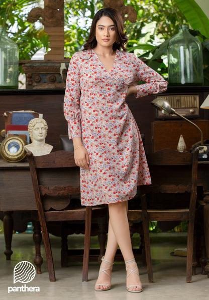 Casual Floral Printed Dress