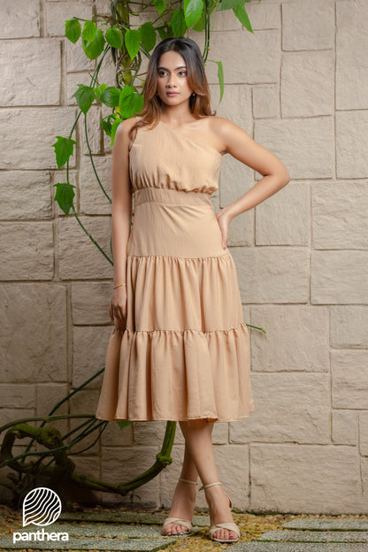 One Shoulder Casual Dress
