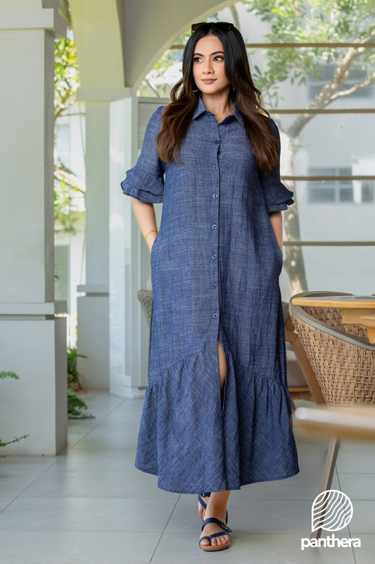 Front Open Maxi Dress