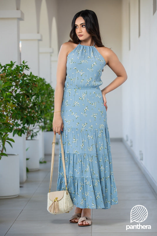 Halter Neck Maxi Dress