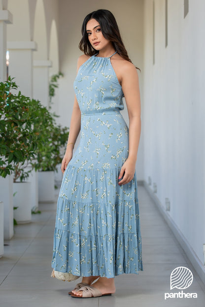Halter Neck Maxi Dress