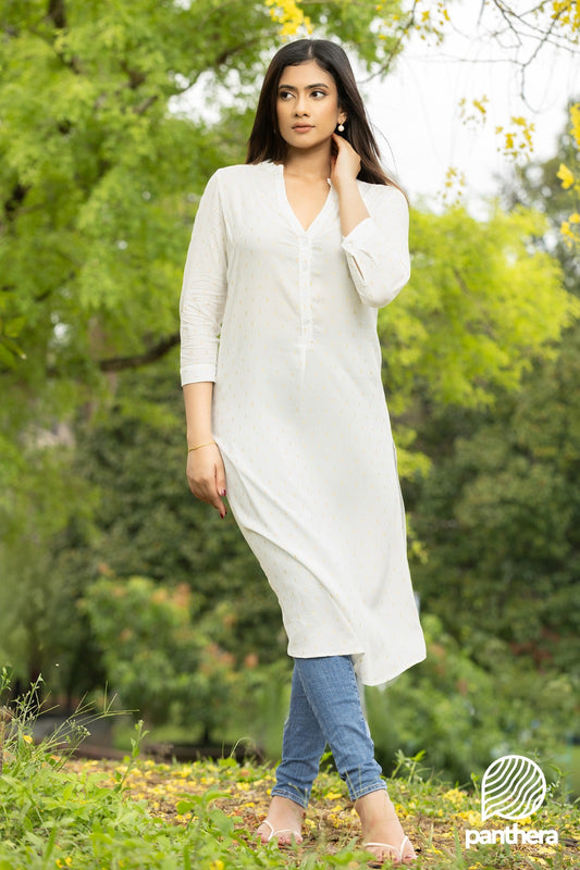 3/4 Sleeve Long Kurtha Top
