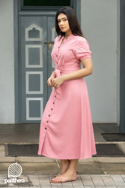 Pink Casual Dress