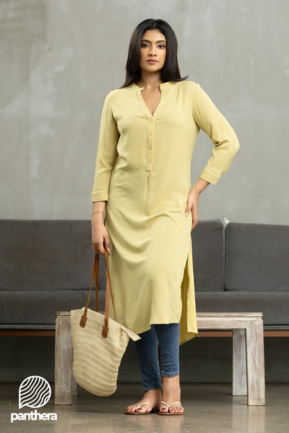 Lime Green Long Kurtha