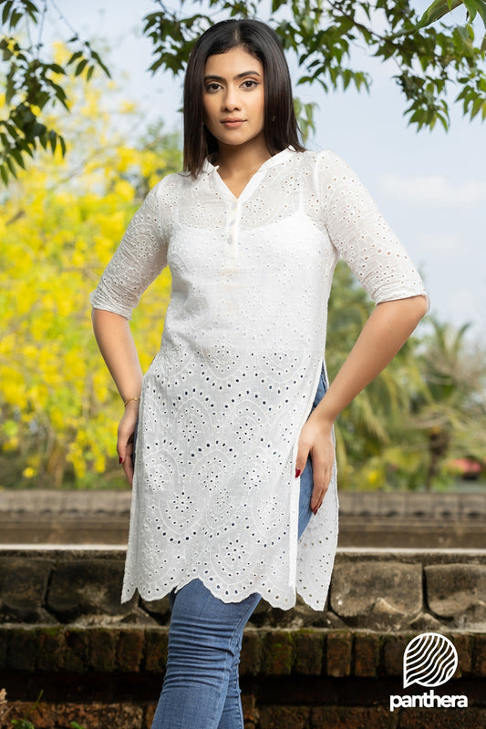 Cutloan Kurtha Top with boarder hem