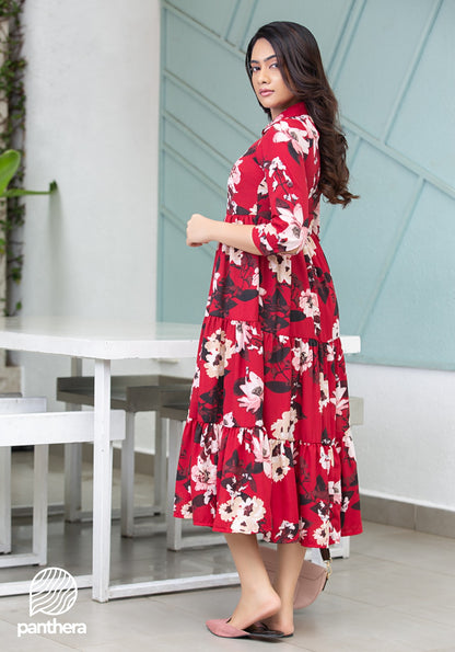 Casual Floral Printed Dress