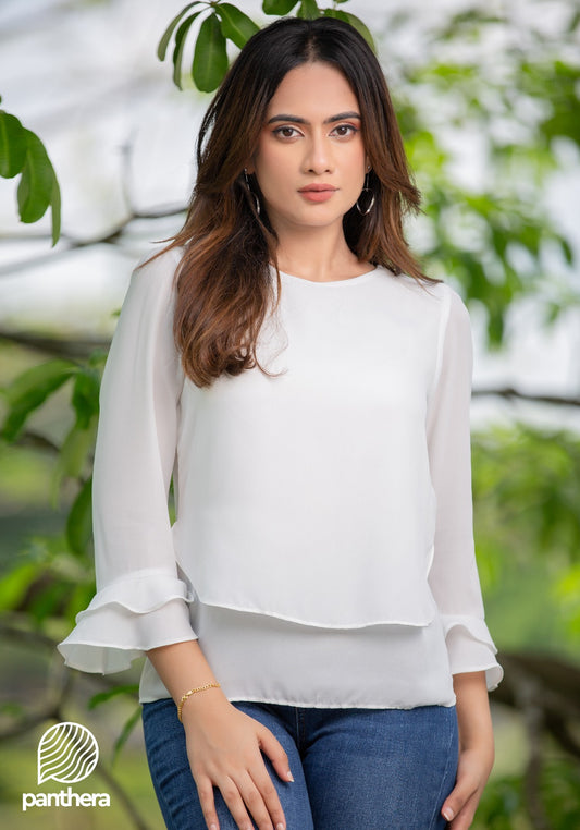 Frill Detail Casual Top