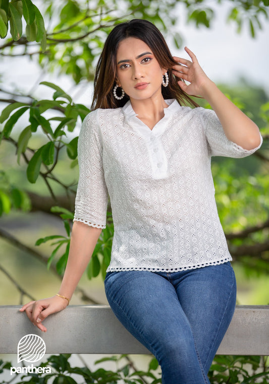 Lace Detail Cutloan Top