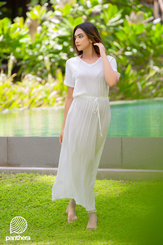 Lace Detail Beach Wear Maxi Dress