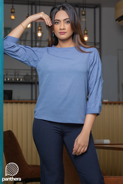 Pin-tucked Sleeve WW Top