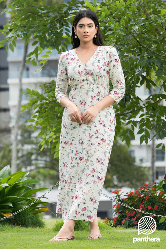 Floral Printed Casual Maxi