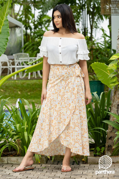 Floral Wraparound Skirt