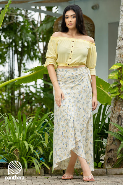 Floral Wraparound Skirt