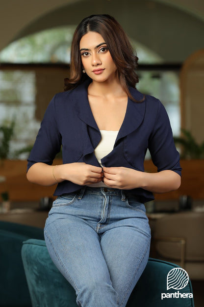 Frill Detail Over Coat