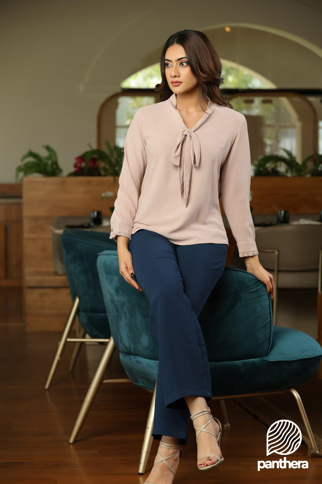 Serene Tie-Neck Blouse