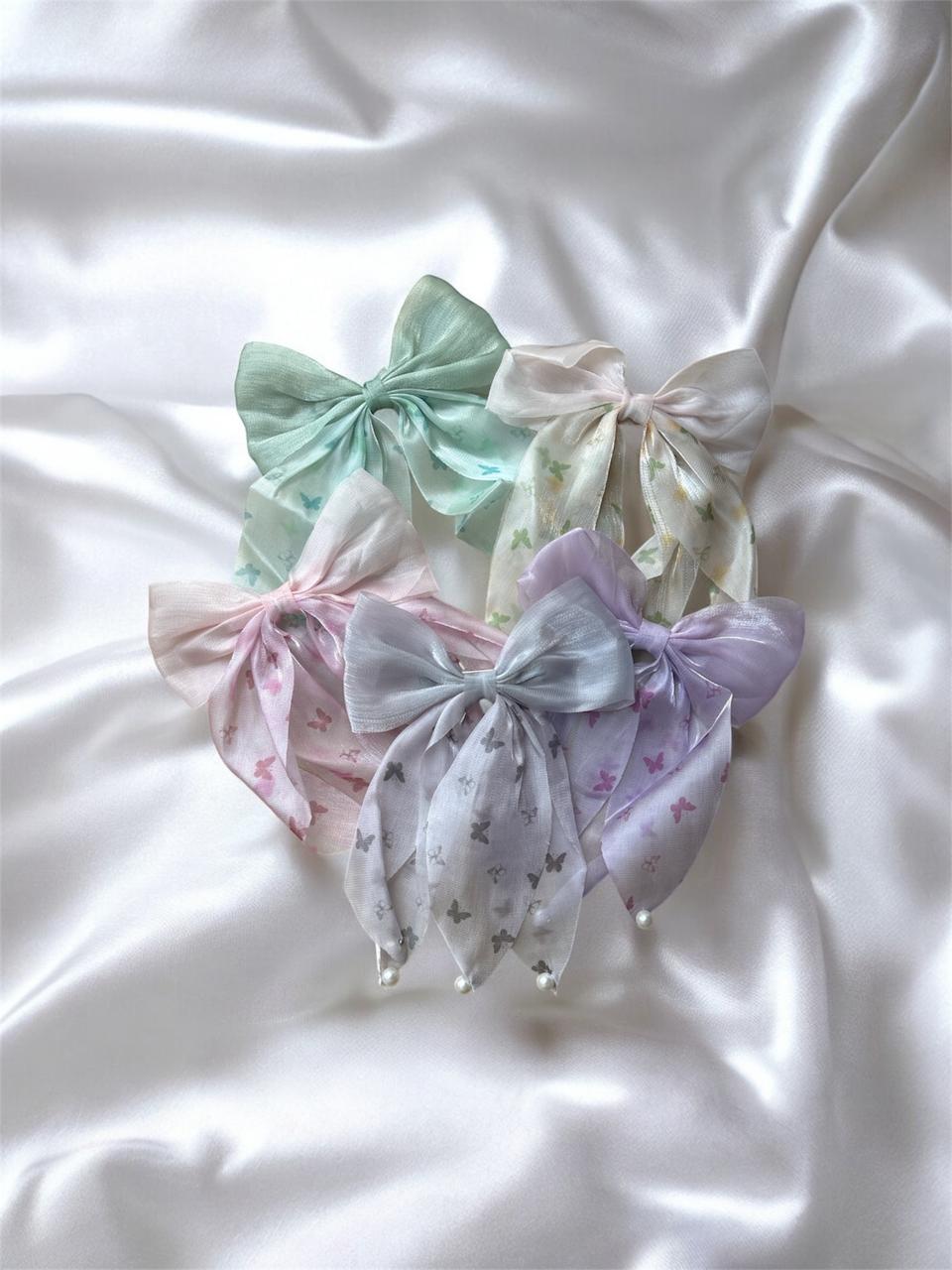 Bowknot Butterfly Printed  Hairpin